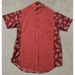 UNIVERSAL Studios Orlando Resort Entrance Logo Uniform Shirt Superior Red Small